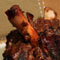 Fall-Apart Lamb Shanks with Almond-Chocolate Picada