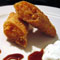 Roasted Red Pepper Chipotle Egg Rolls with Tzatziki Dipping Sauce